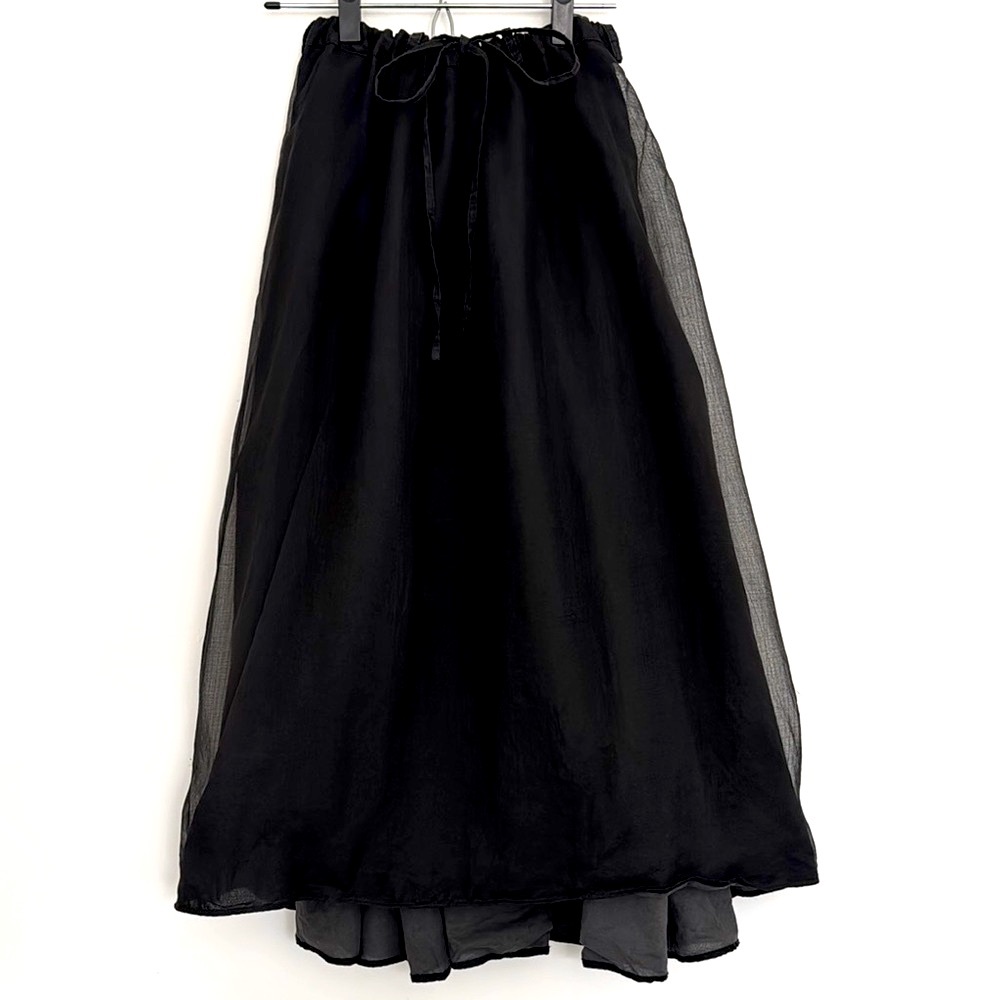 Masnada silk double layered skirt